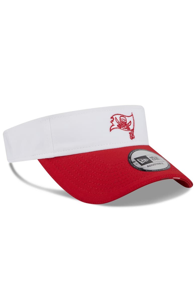 New Era Men's New Era  White/Red Tampa Bay Buccaneers 2025 NFL Training Camp Adjustable Visor, Alternate, color, 