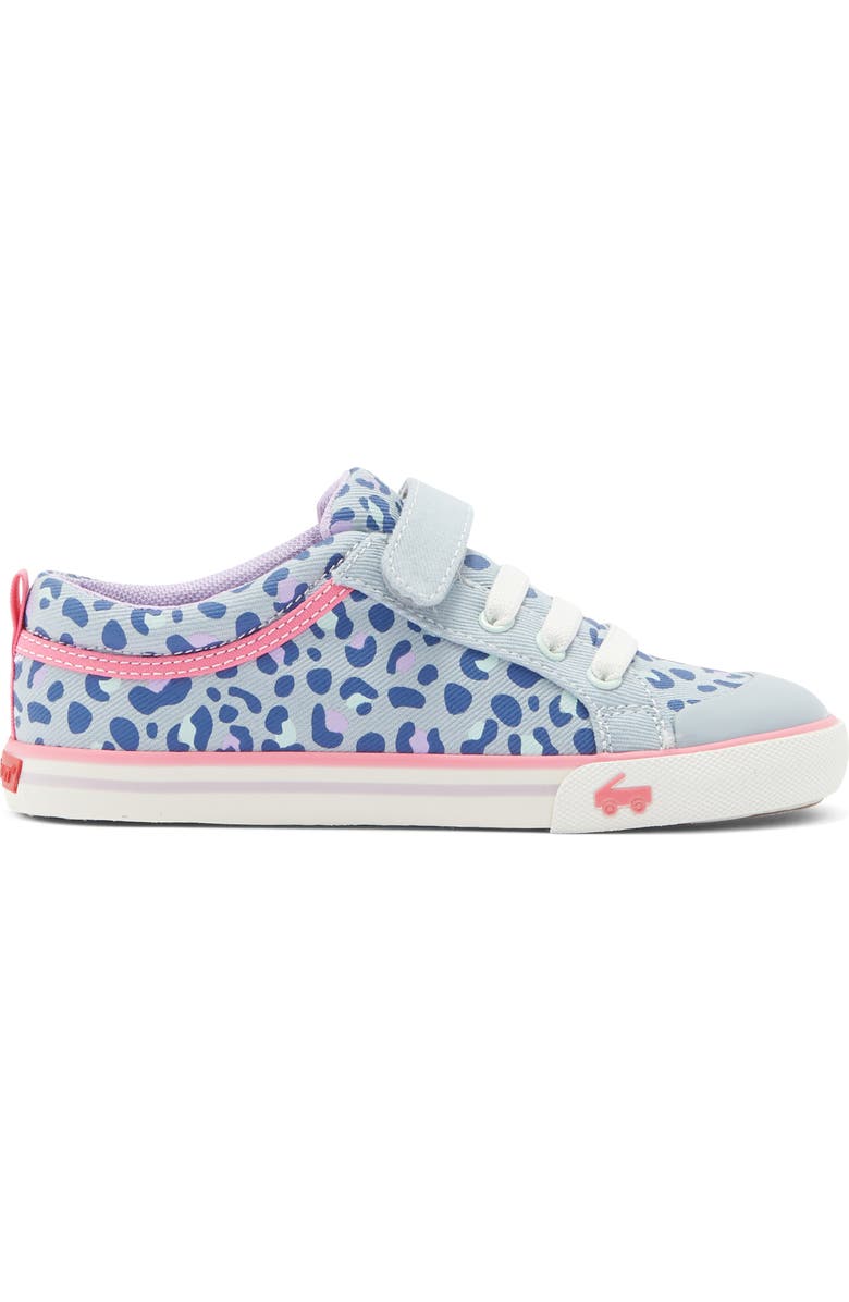 See Kai Run Kids' Kristin Sneaker, Alternate, color, Sky Blue/Leopard