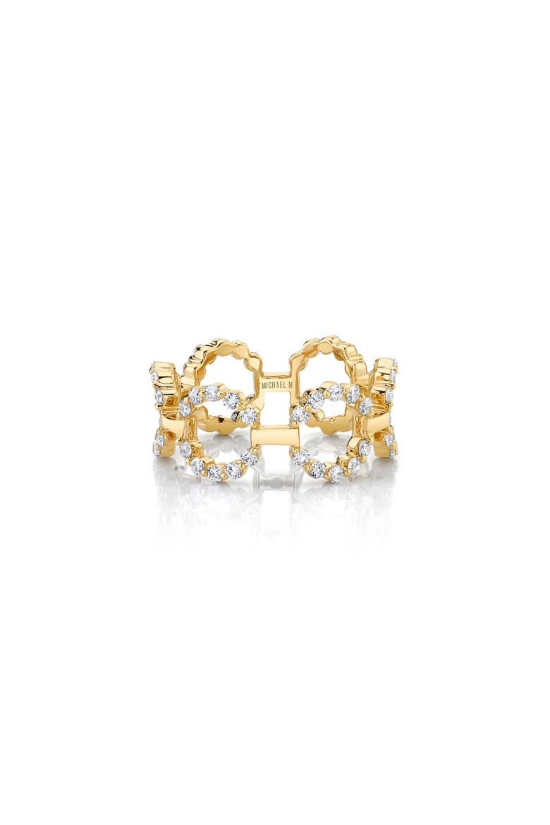 Cloud Infiniti Band Ring, Alternate, color, Yellow Gold