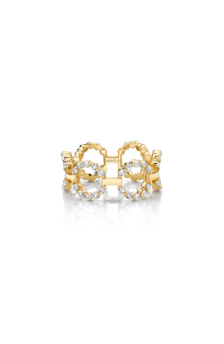 Michael M Cloud Infiniti Band Ring, Alternate, color, Yellow Gold