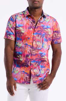 Robert Graham Pasco Short Sleeve Cotton Button-Up Shirt