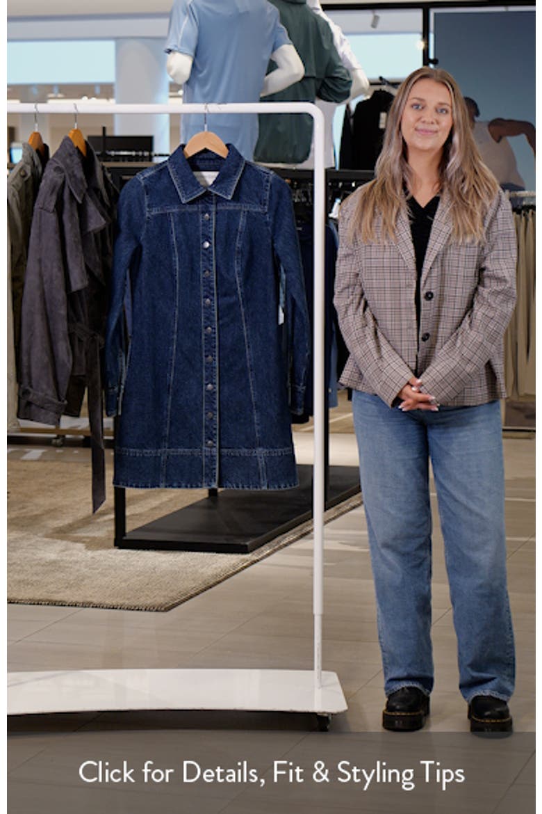 Fit and Flare Denim Minidress video