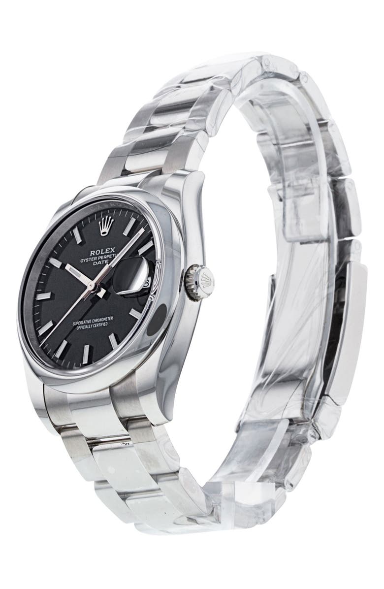 Watchfinder & Co. Rolex Preowned Oyster Perpetual Datejust Bracelet Watch, 34mm, Alternate, color, 