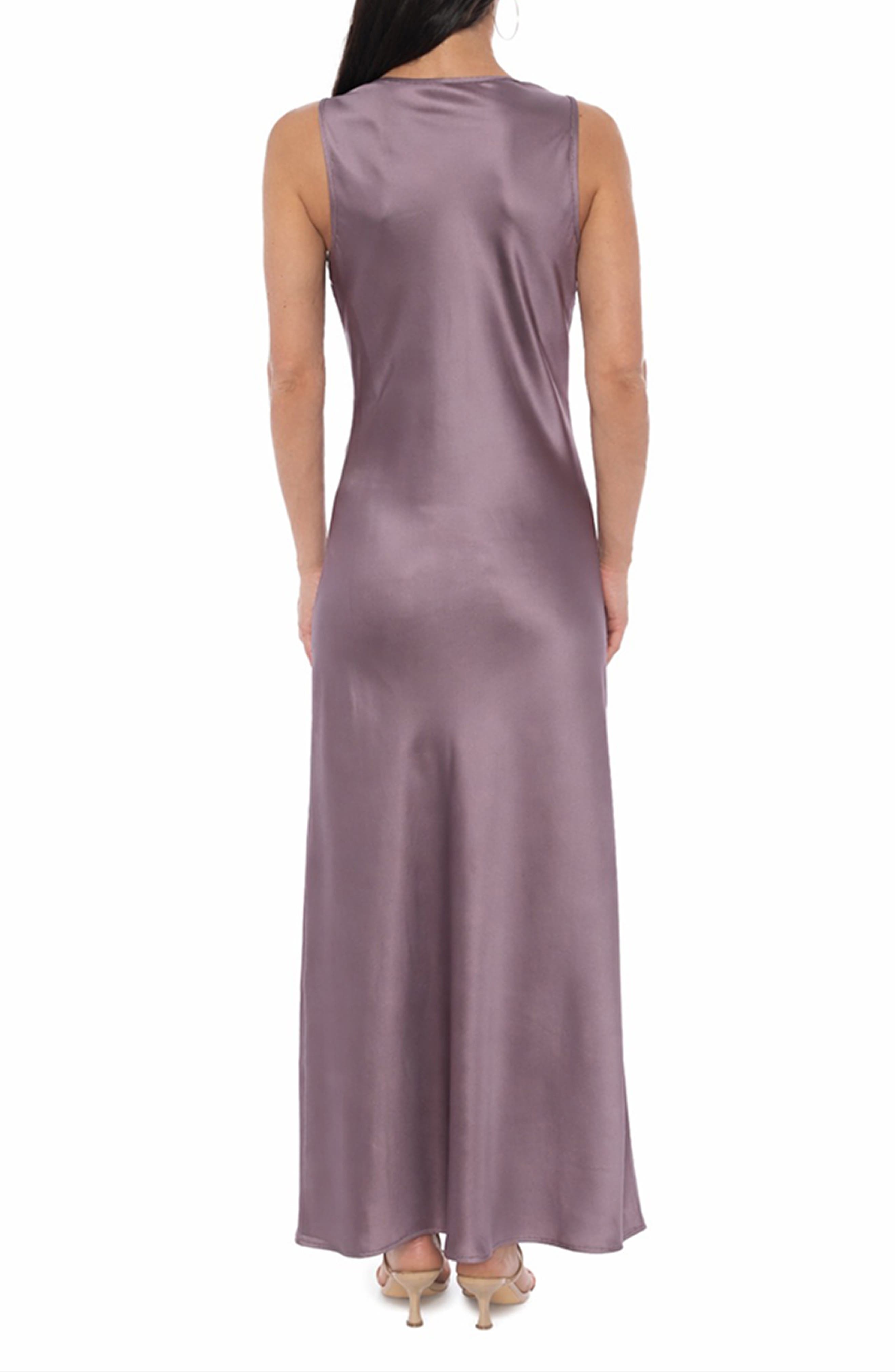 Cowl Neck Satin Maxi Dress - image 2