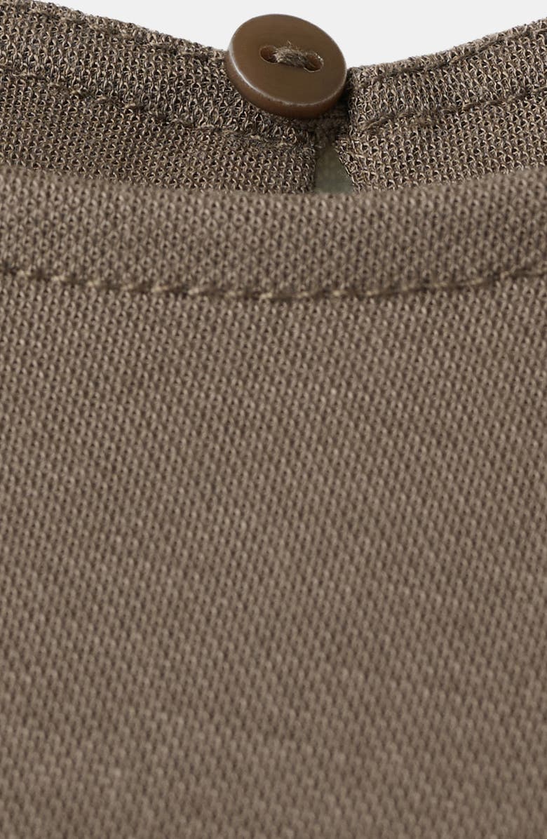 MANGO Gathered Midi Dress, Alternate, color, Light/ Pastel Brown