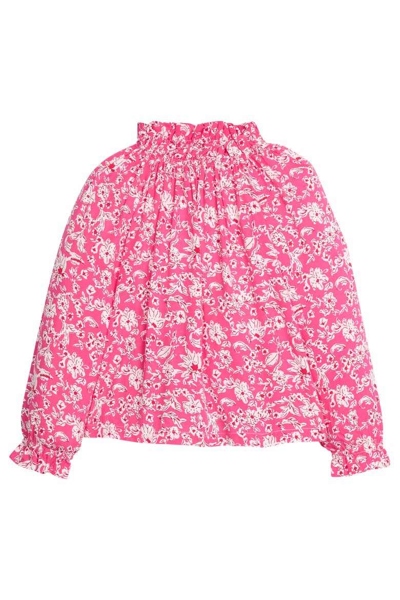 Kids' Floral Tory Top, Main, color, Hot Pink Abstract Floral