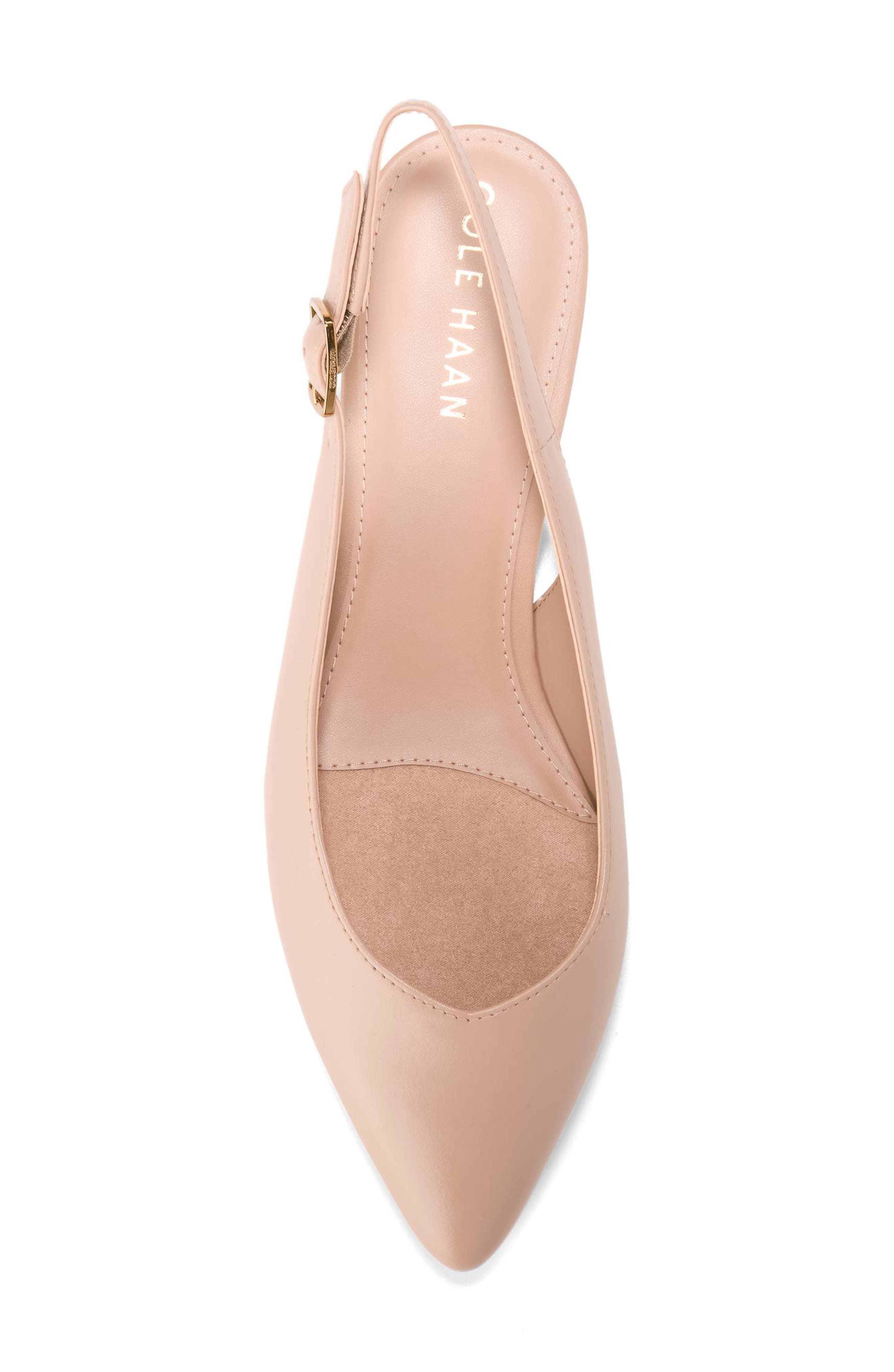 Mazie Slingback Flat, Alternate, color, BRUSH LEATHER