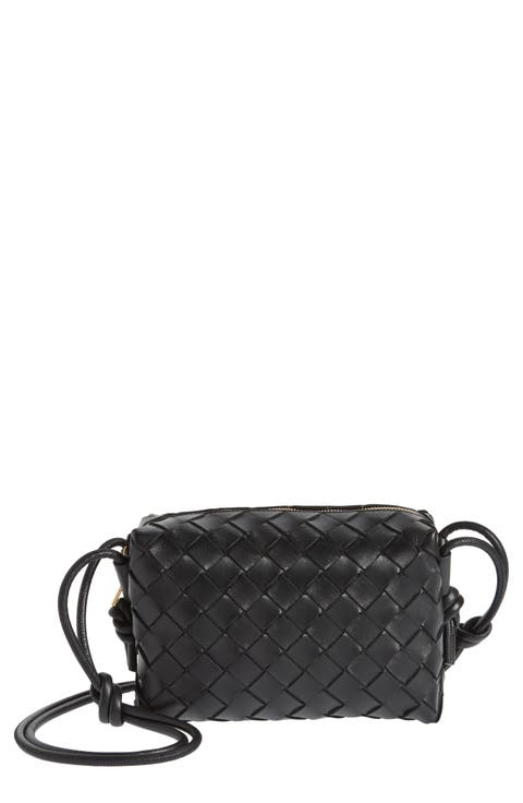Small Intrecciato Leather Crossbody Bag