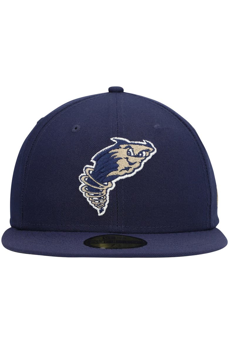 Men's New Era Navy Tri-City Dust Devils Authentic Collection Team Home 59FIFTY Fitted Hat, Alternate, color, Navy