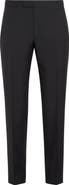 ZEGNA Men's Flat Front Wool & Mohair Tuxedo Trousers