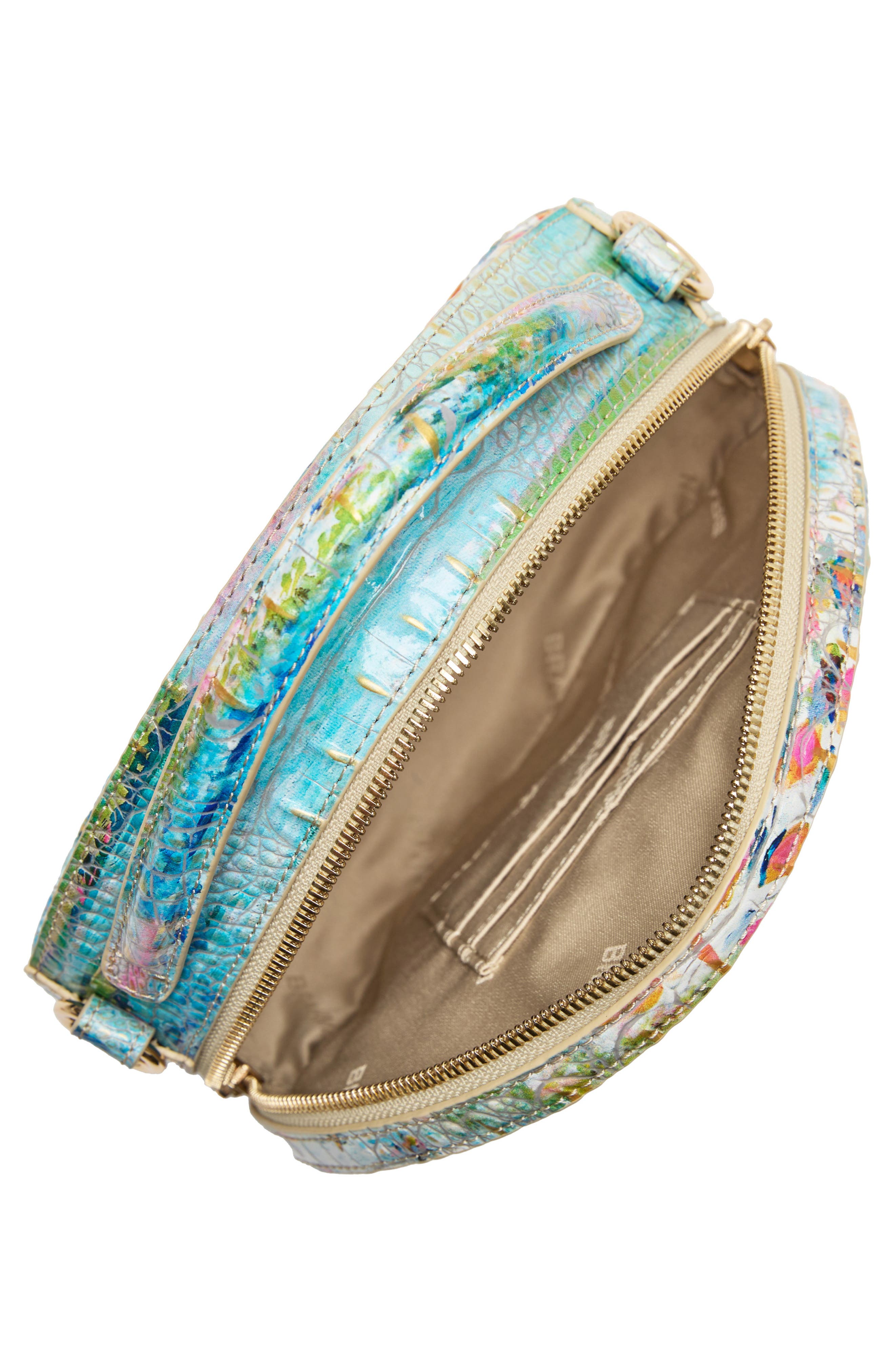 Brahmin Lane Croc Embossed Leather Crossbody Bag, Alternate, color, 