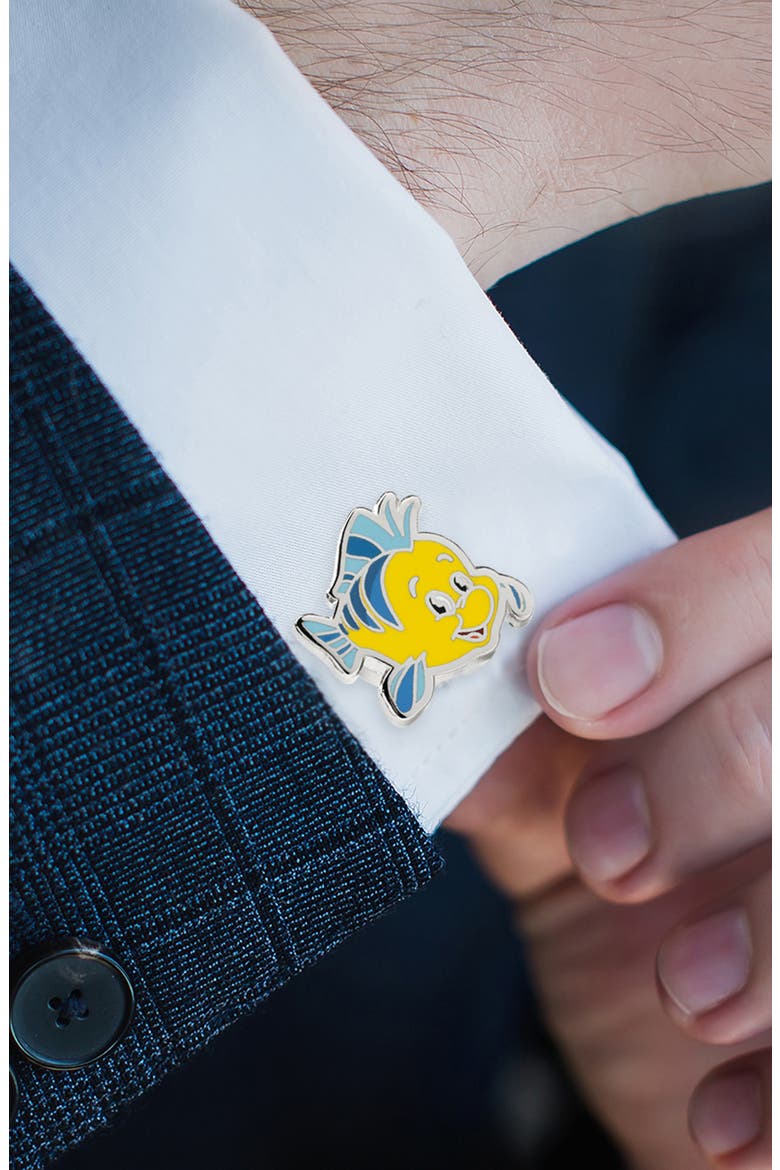 Flounder & Sebastian Cuff Links, Alternate, color, YELLOW