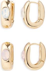 Tasha Set of 2 Huggie Hoop Earrings