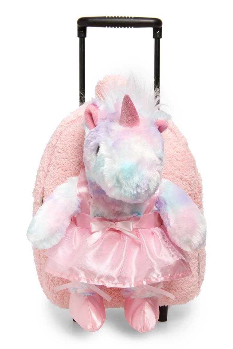 Ballet Unicorn Trolley Backpack, Main, color, PINK
