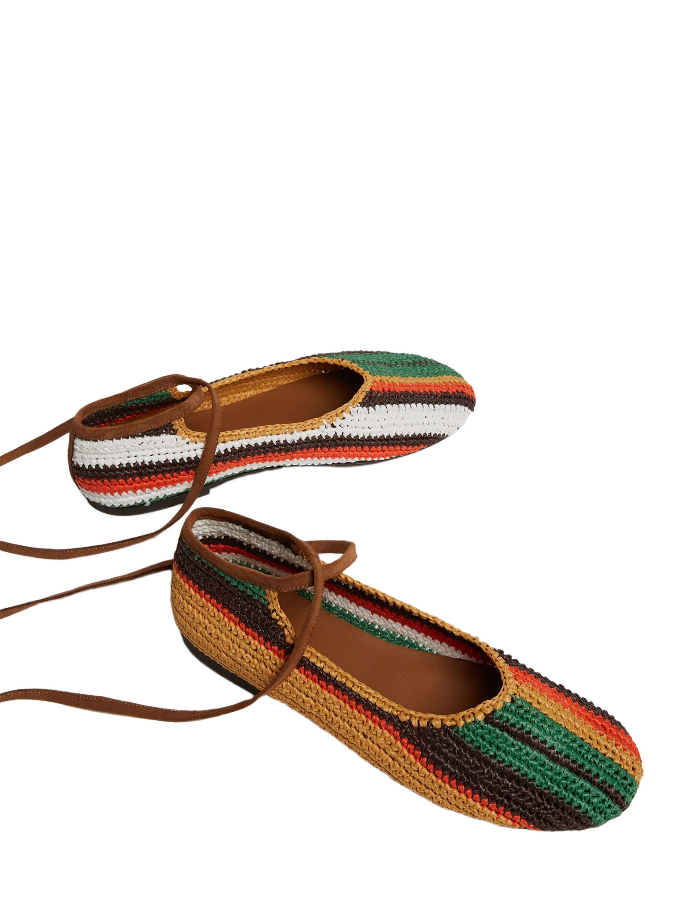 La DoubleJ Ballerina Flats Multicolor Chocolate, Alternate, color, Multicolor Chocolate