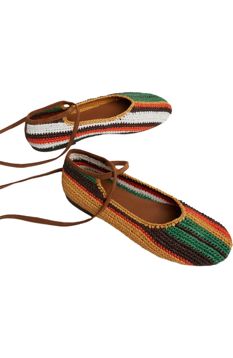 La DoubleJ Ballerina Flats Multicolor Chocolate, Alternate, color, Multicolor Chocolate