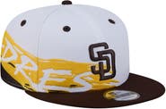New Era Men's New Era White/Brown San Diego Padres 9FIFTY Snapback Hat