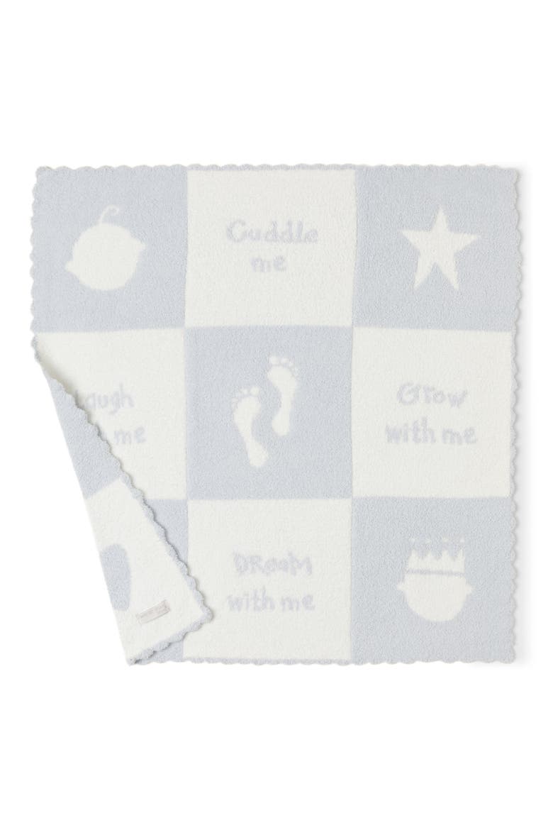 CozyChic® Cuddle Baby Blanket, Main, color, BLUE/ PEARL