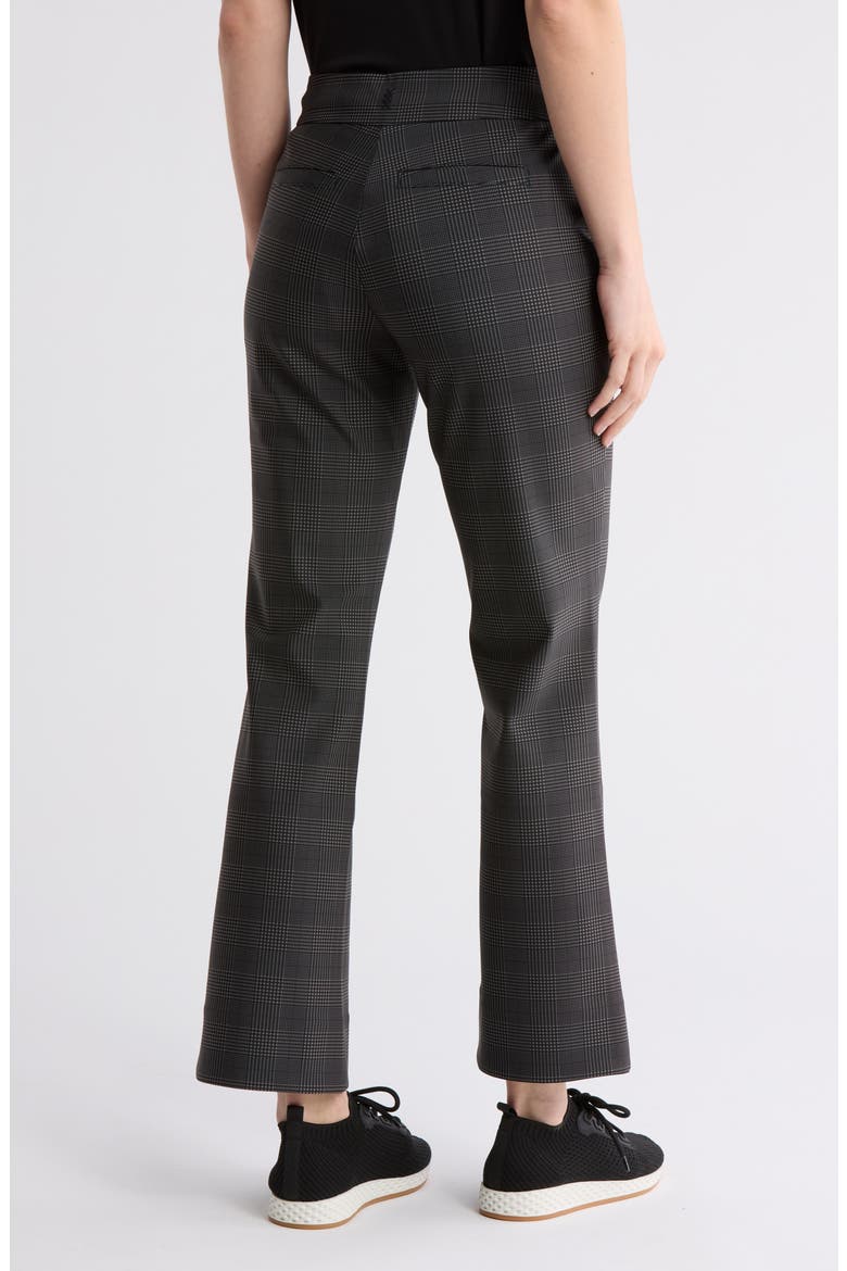 Double Bonded Kick Flare Trouser, Alternate, color, TAUPE GLEN PLAID