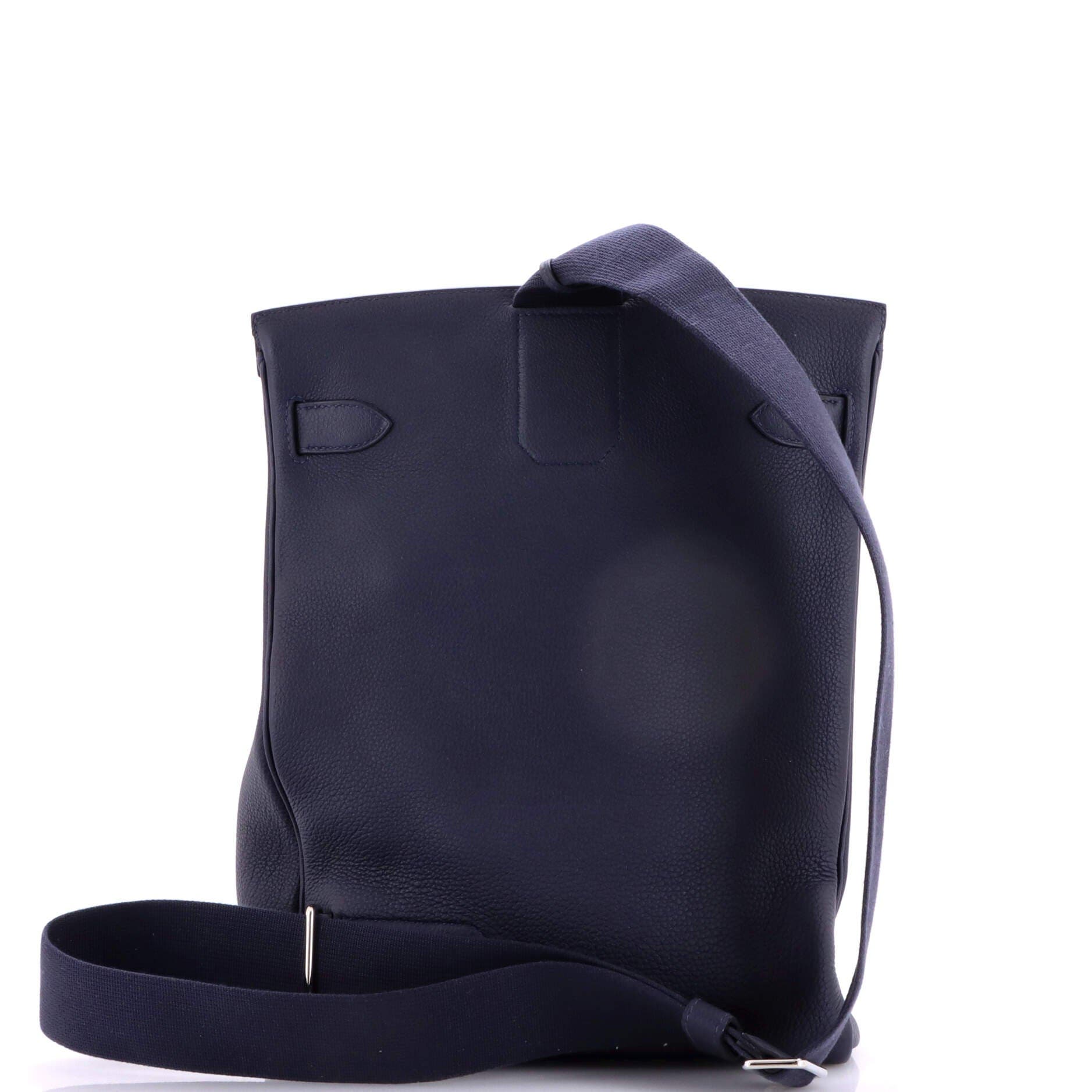 Pre-Owned Hermes Hac a Dos Backpack Togo GM, Alternate, color, Bleu Nuit