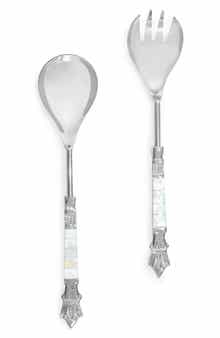 Tiramisu Mother-of-Pearl 2-Piece Salad Serving Set