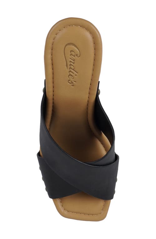 Candies Candie's Maggy Platform Slide Sandal In Black