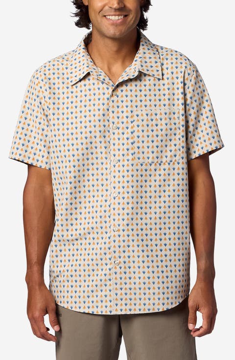 AirExchange UPF Short Sleeve Button-Up Shirt