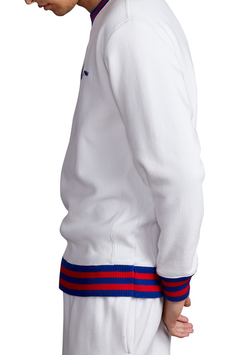 Champion Tipped Crewneck Sweatshirt, Alternate, color,