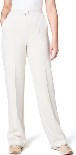 【BOK PLACE】Brushed span straight wide fit slacks pants Brushed Lounge Straight Leg Pant