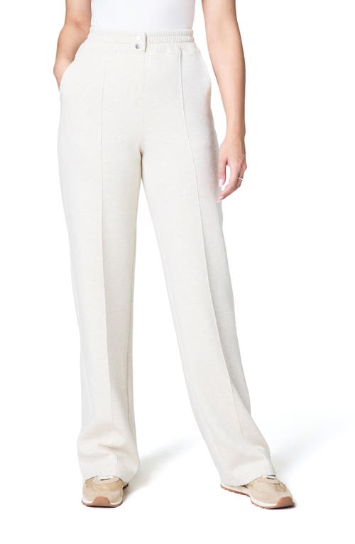 SPANX® AirEssentials Brushed Straight Leg Pants in Heather Cream 