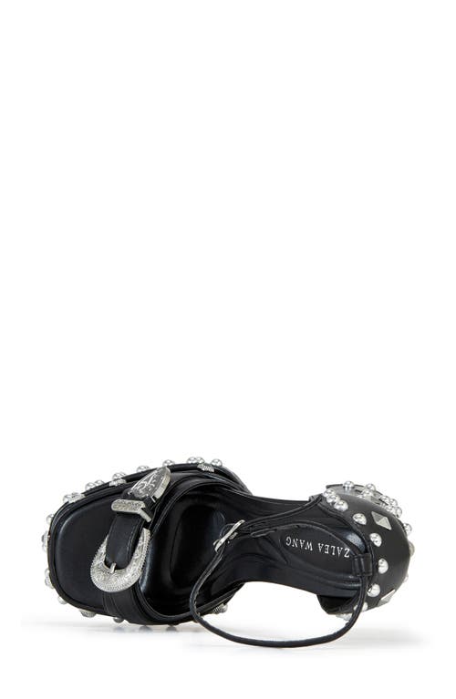 Azalea Wang Haiku Ankle Strap Platform Sandal In Black