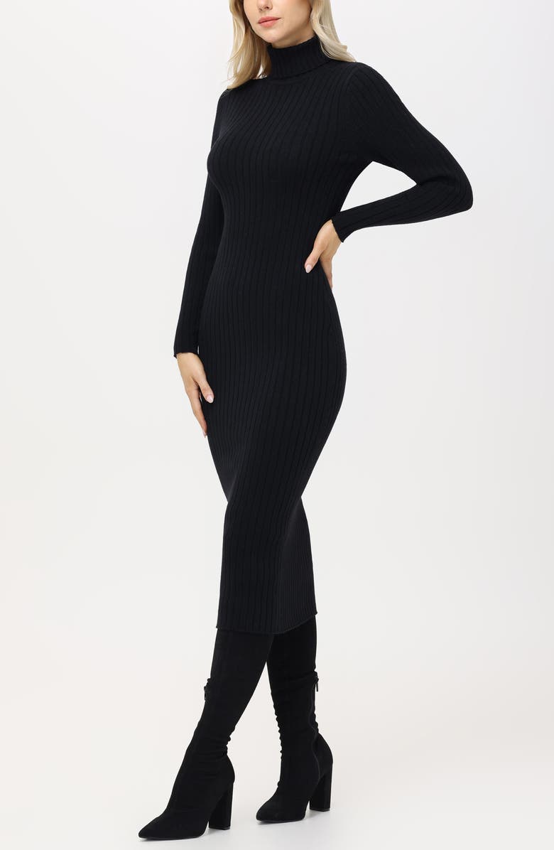 525 Long Sleeve Rib Body-Con Dress, Alternate, color, 