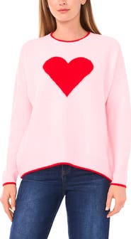 CeCe Heart Graphic Sweater