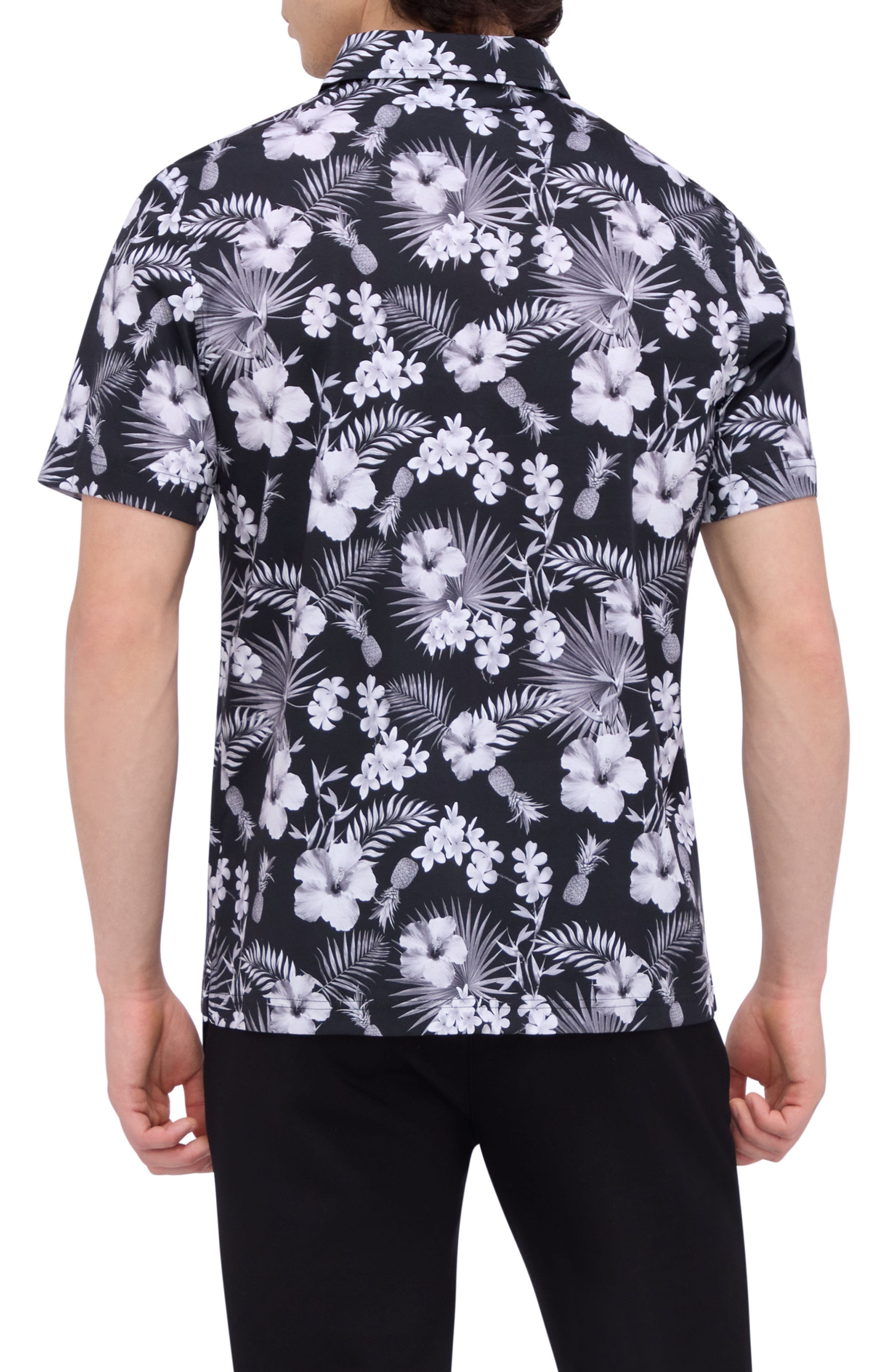 Hendrix Digital Floral Print Pima Cotton Polo - image 2