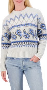 Lucky Brand Fair Isle Crew Sweater