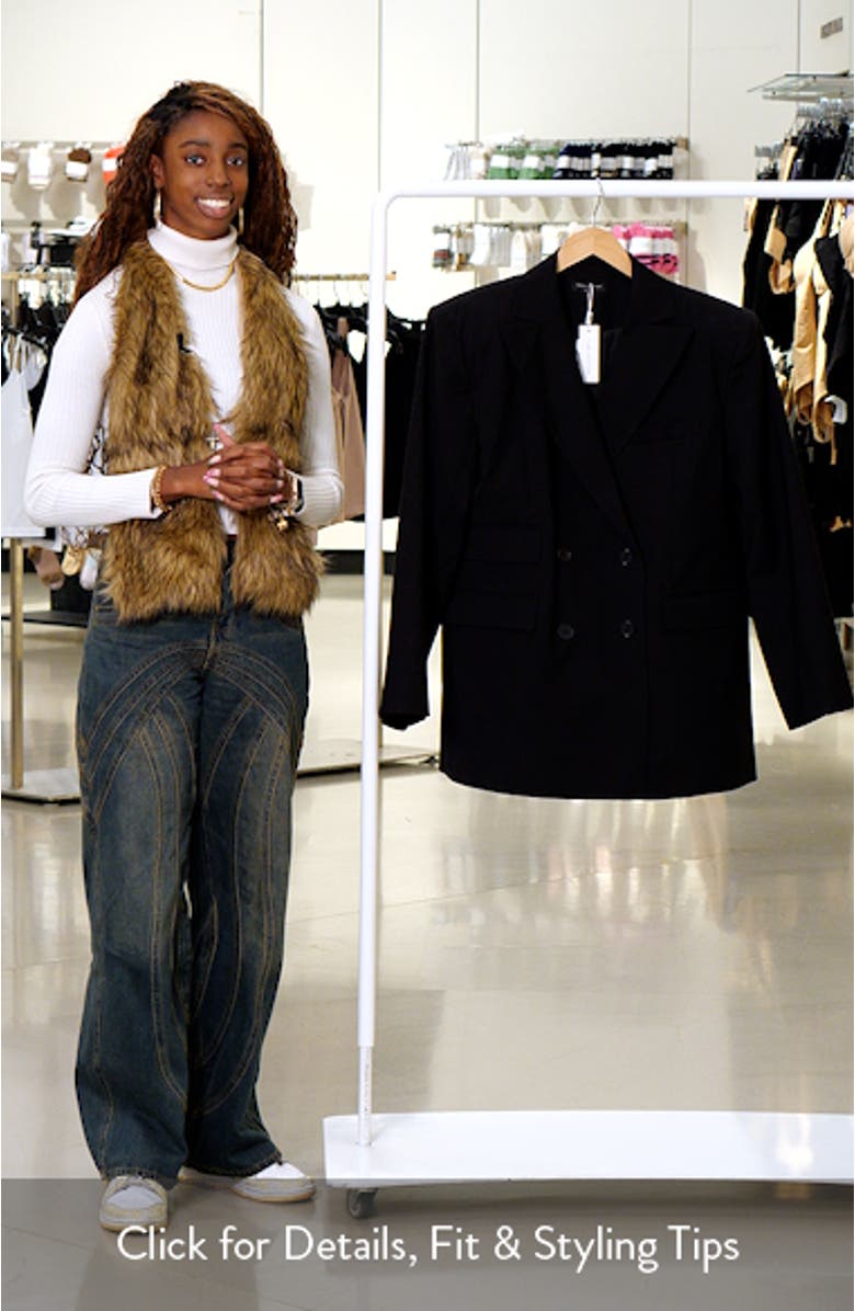 Oversize Long Sleeve Blazer Dress, sales video thumbnail