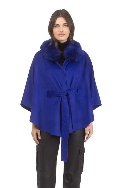 Wool Belted Cape