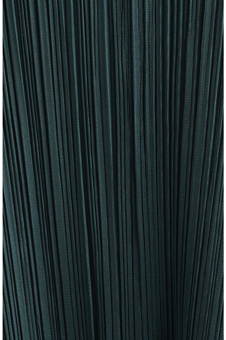 Monthly Colors October Pleated Long Jacket, Alternate, color, DARK GREEN