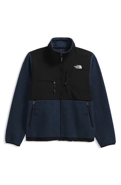 The North Face Logo Vertical Collar Grab Velvet Casual Jacket In Black