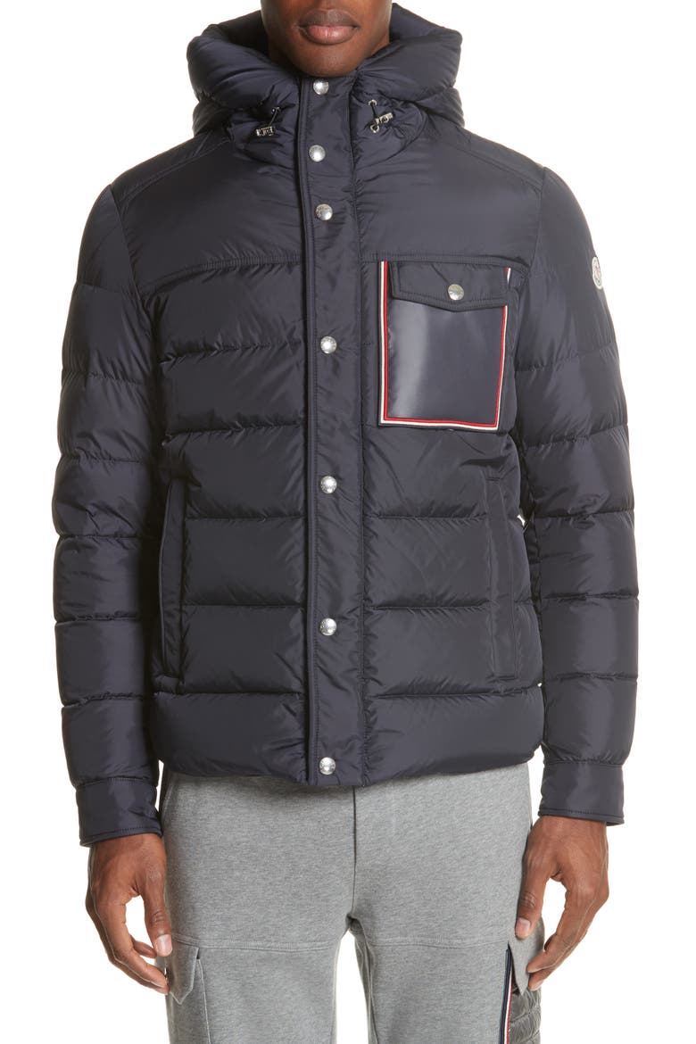 Prevot Giubbotto Front Pocket Down Jacket, Alternate, color, NAVY