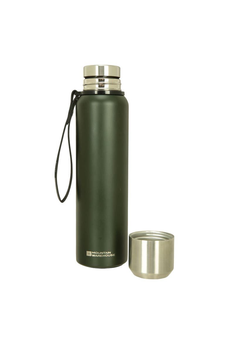 Matte Double Wall Flask, Alternate, color, Khaki Green