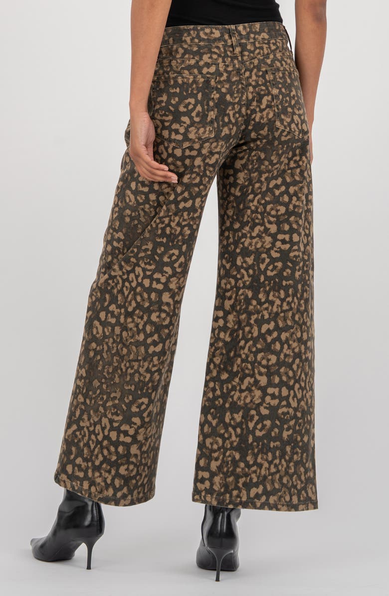 KUT from the Kloth Meg Print High Waist Ankle Wide Leg Jeans, Alternate, color, 