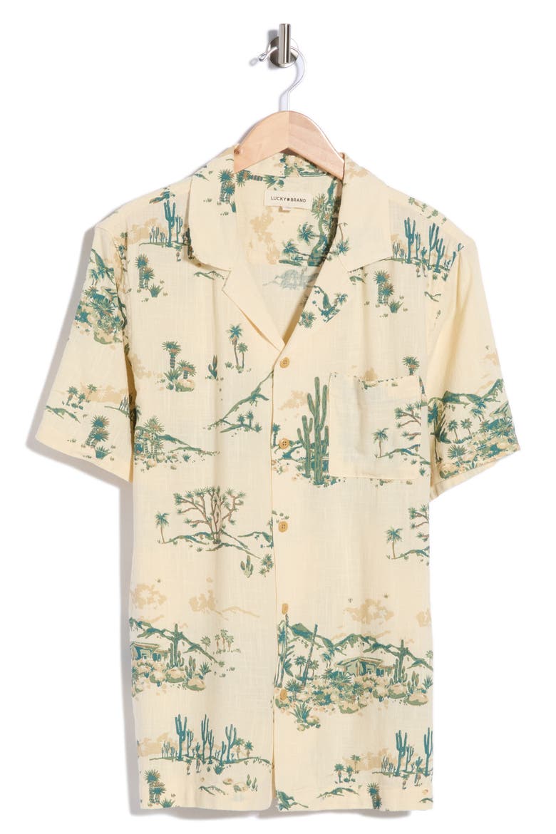 Desert Print Camp Shirt, Alternate, color, DESERT SAGE