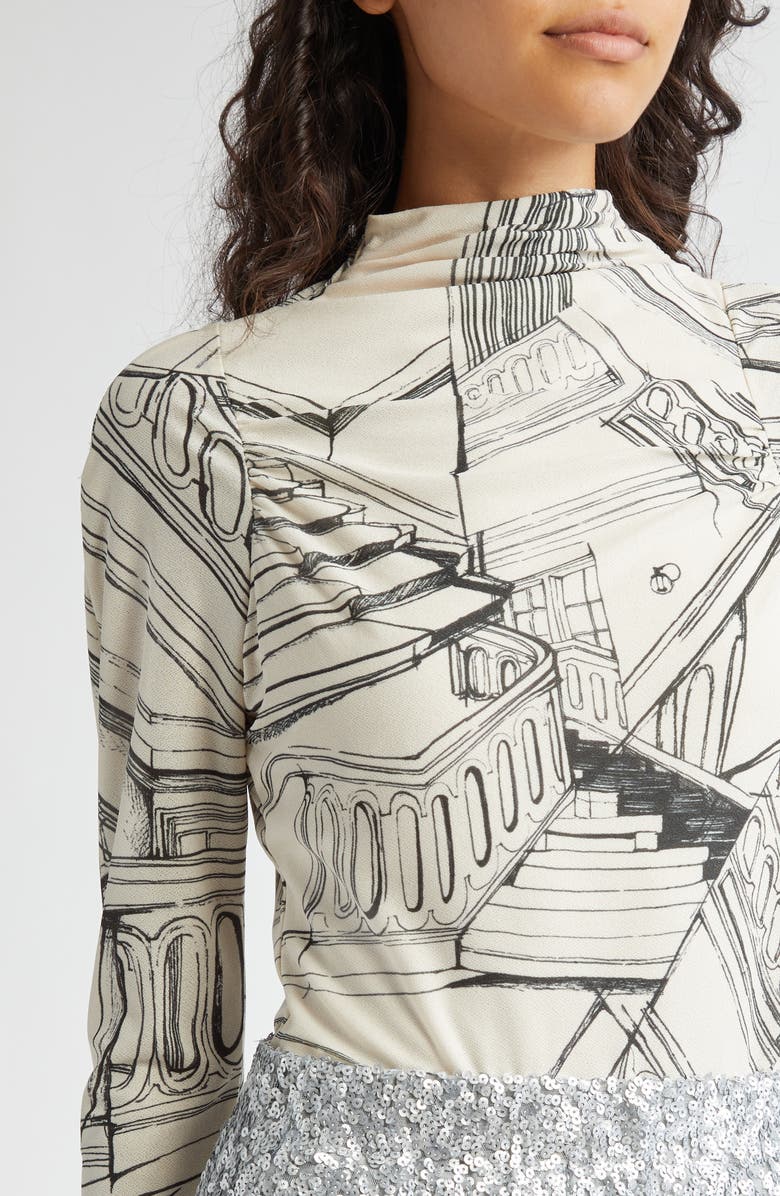 Stine Goya Staircase Print Long Sleeve Top | Nordstromrack