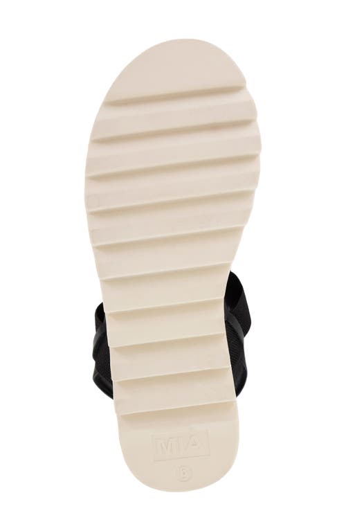 Mia Jene Platform Wedge Sandal In Black