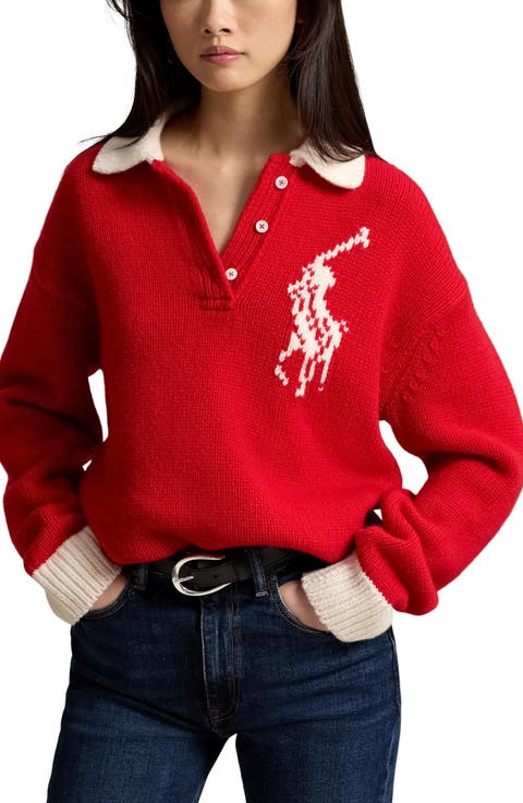Wool Polo Sweater