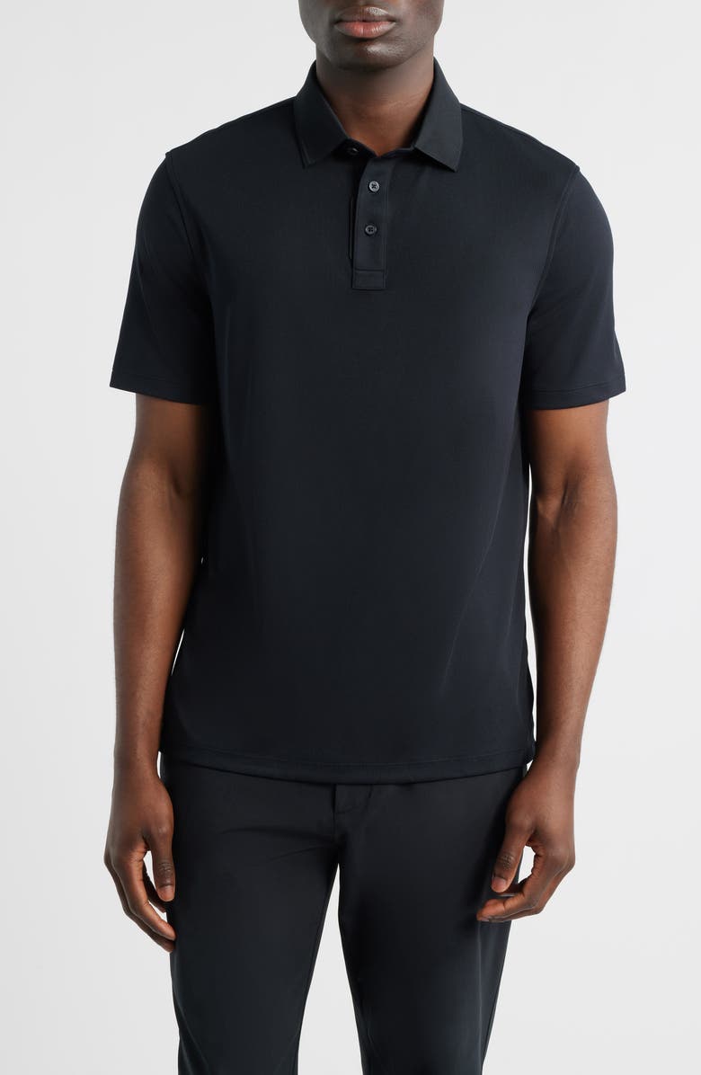 G/FORE Essential Performance Piqué Golf Polo, Main, color, Onyx