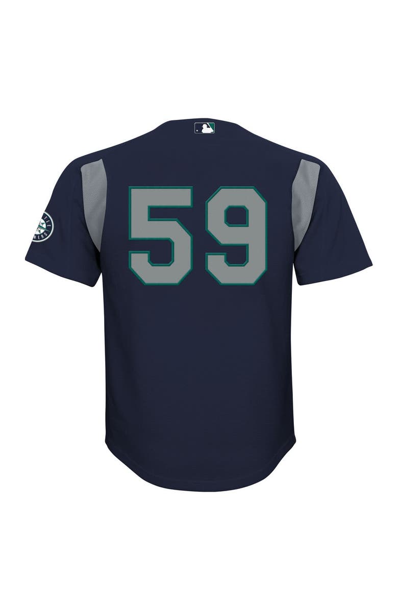 Mitchell & Ness Youth Mitchell & Ness Felix Hernandez Navy Seattle Mariners Mesh Batting Practice Jersey, Alternate, color, Navy