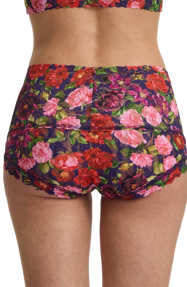 Hanky Panky Printed Lace Boyshorts, Alternate, color, Winters Tale