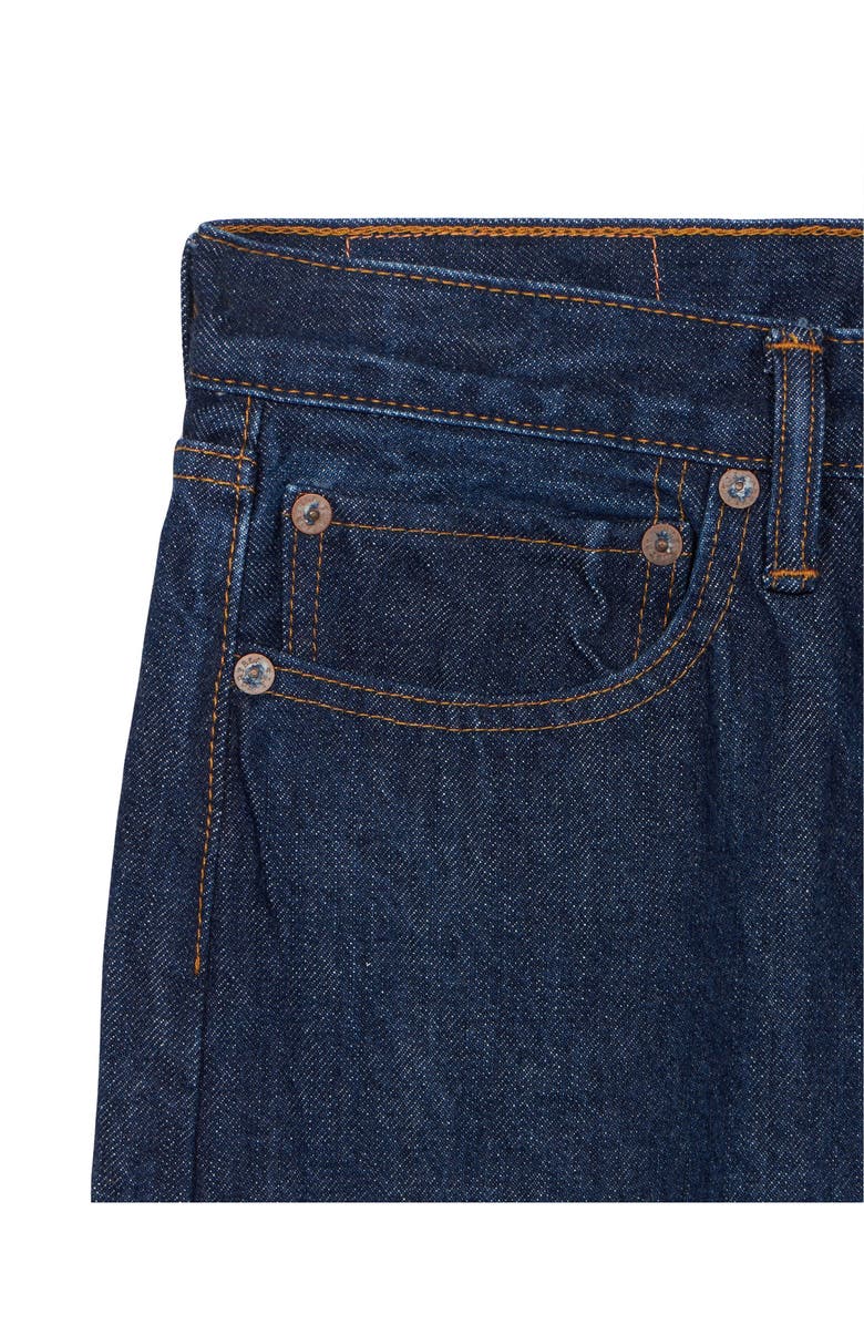 Fortela 992 Johnny Japan Selvedge High-Waisted 5-Pocket Rinse Wash Denim, Alternate, color, Blue